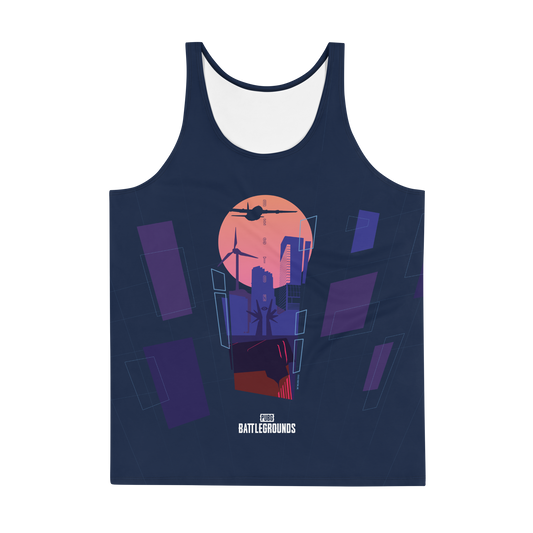 Synth Wave City AOP Tank Top-0