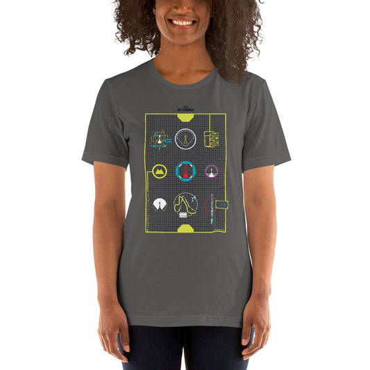 Vikendi Space Sketch Multicolor T-Shirt-2