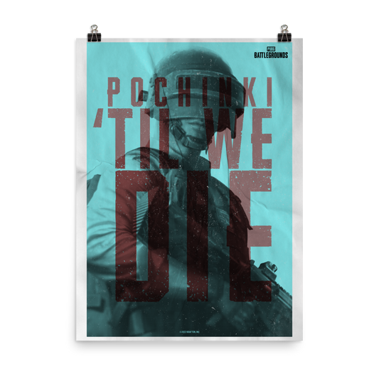 PUBG Til We Die Premium Poster-1