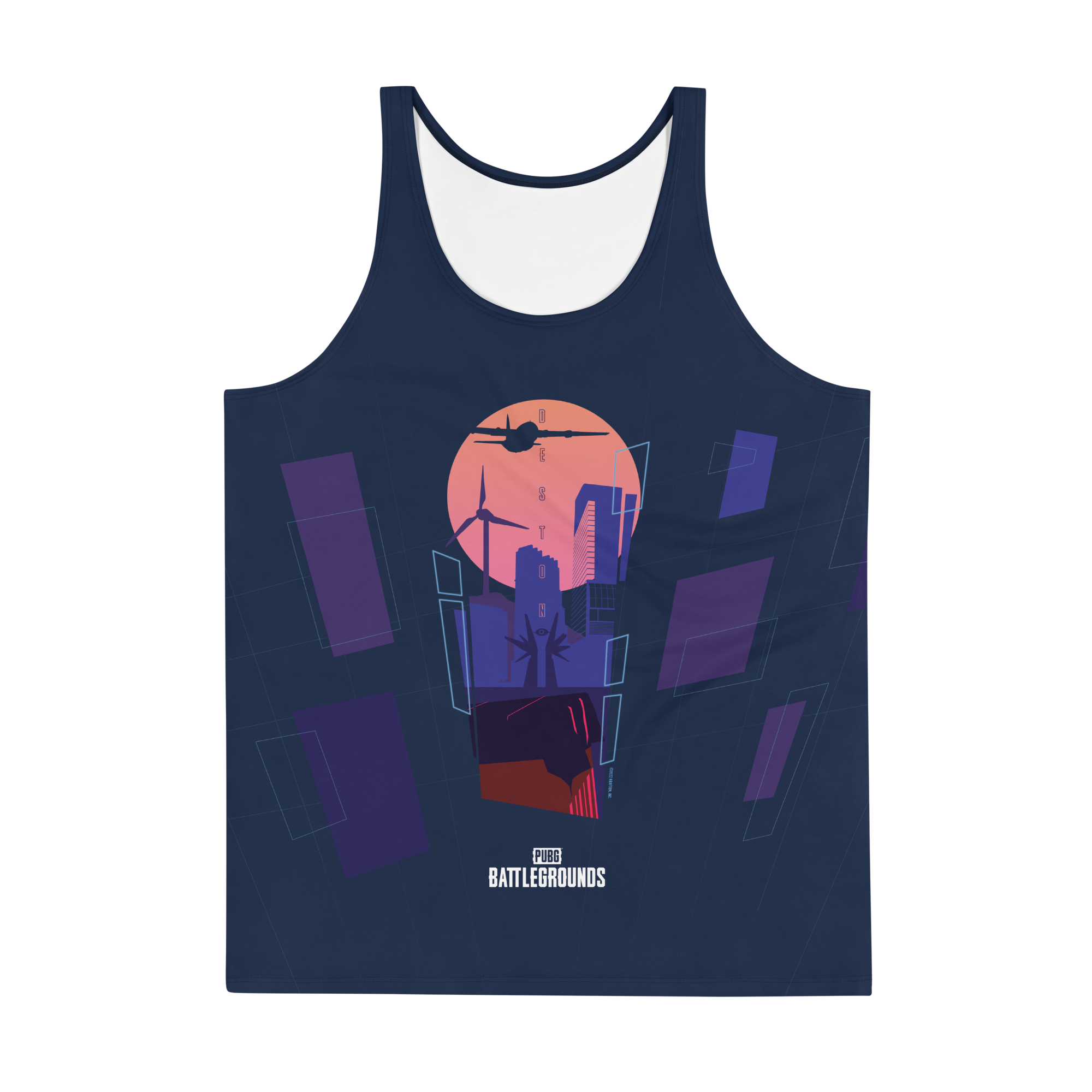Synth Wave City AOP Tank Top