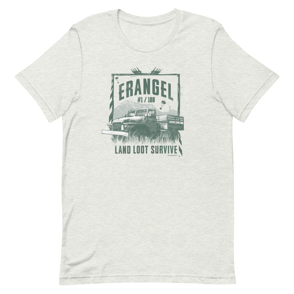 PUBG Erangel Group Loot Adult Short Sleeve T-Shirt