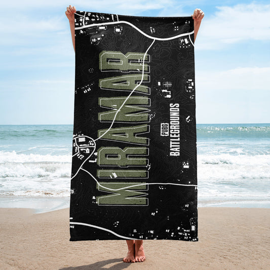 Miramar Map Beach Towel-4
