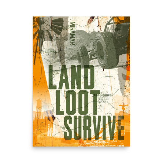 Miramar Land Loot Survive Premium Matte Poster