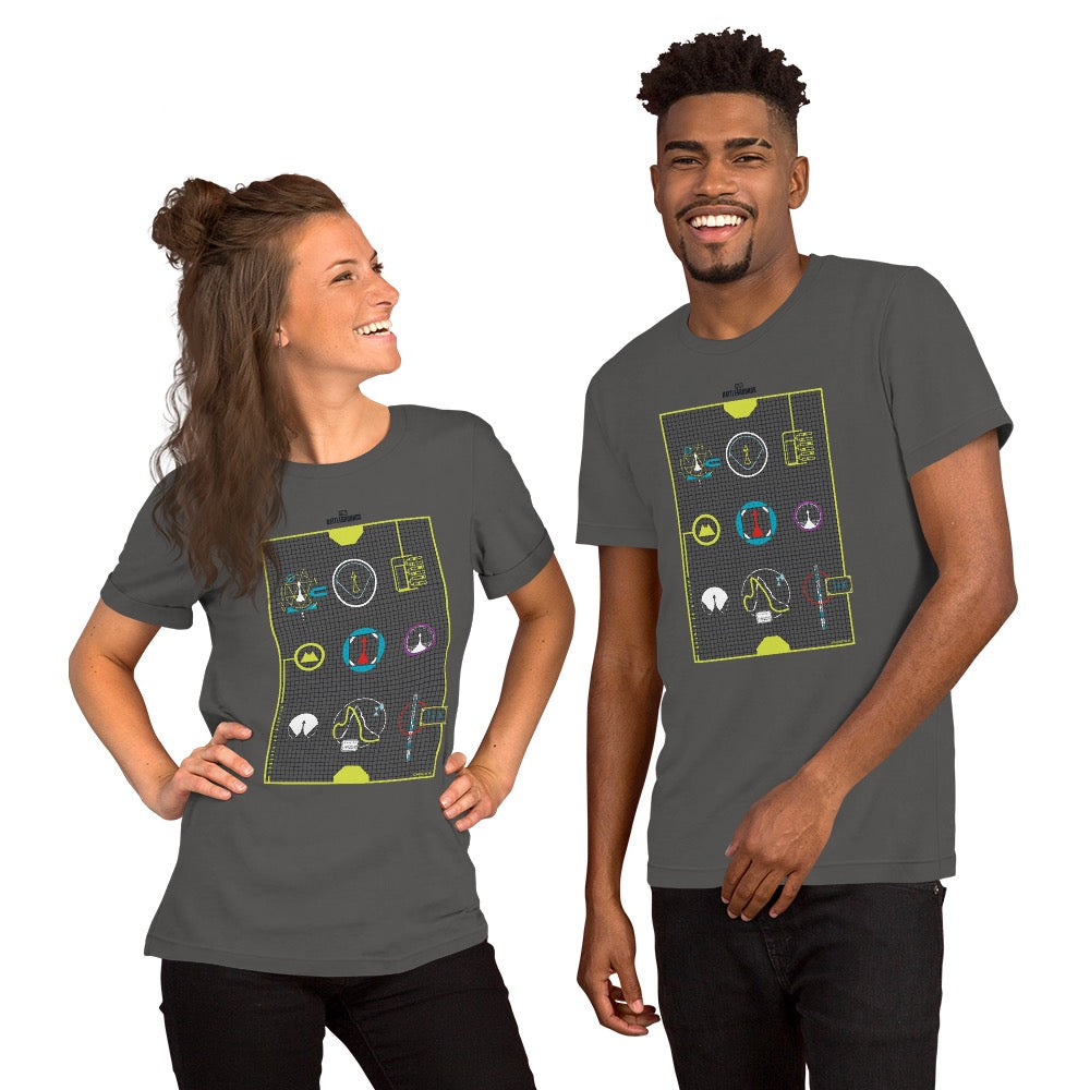 Vikendi Space Sketch Multicolor T-Shirt