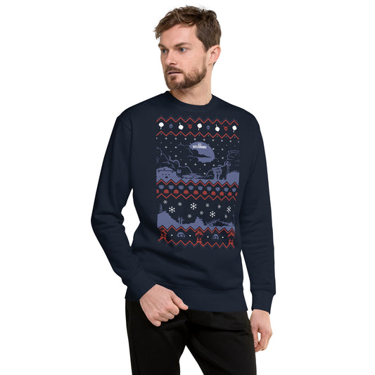PUBG Ugly Christmas Sweater Crew Neck Sweatshirt-4