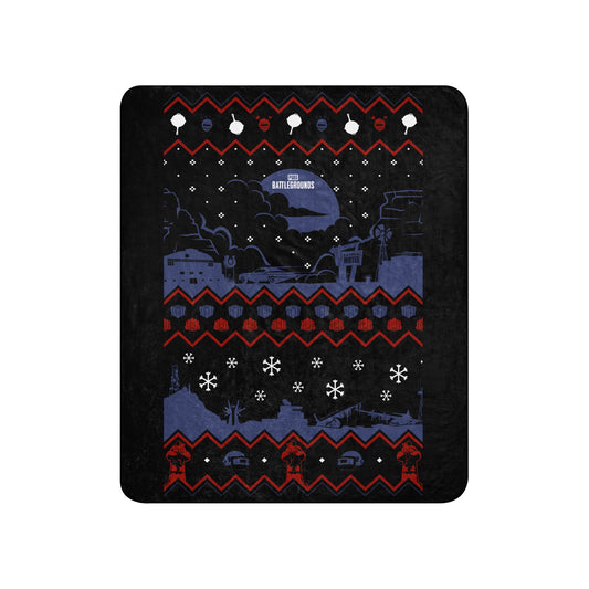 PUBG Ugly Christmas Sherpa Blanket-4